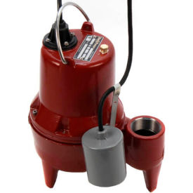 4/10 HP, 115V, 19FT Shutoff, 100 GPM, 2" Discharge Sewage Pump