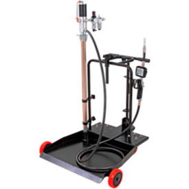 Trolley Mounted Oil Pump Kit, 3:1 Air Operated Pump, Hose & Digital Control Gun