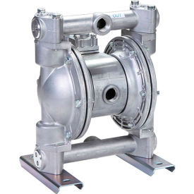 Air Operated Double Diaphragm Pump, 1-Inch Pump Inlet/Outlet, Aluminum Casing, Hytrel