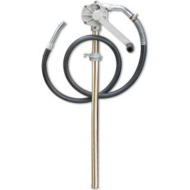 Professional Manual Rotary Barrel Pump With Hose Discharge Spout, NBR Seals