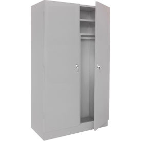 Wardrobe Closet Assembled 36x24x72 Gray