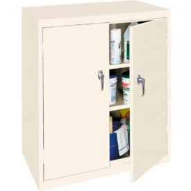 Counter High Cabinet, 36"W x 18"D x 42"H, Assembled, Putty