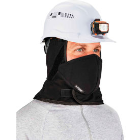 N-Ferno 6871 Winter Hard Hat Liner Kit, 2-Layer Liner, Black, Mouthpiece
