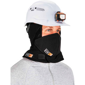 N-Ferno 6876 Winter Hard Hat Liner Kit, FR, 2-Layer, Mouthpiece, Black
