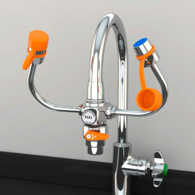 Guardian Equipment G1201 EyeSafe-X Eyewash, Gooseneck Faucet Mount, Shut-Off