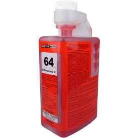 64 Millennium Q Restroom Disinfectant Cleaner, Floral, 2L Bottle, 4 Bottles