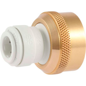Brass Female Connector (Garden Hose) 3/8'' x 3/4'' - 11.5 NH, 10/PK