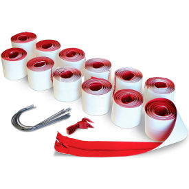 Heavy-Duty Zipper, Fabric/Plastic, Red
