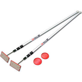 Spring Loaded Dust Barrier Secure Poles, Stainless Steel - SLP2