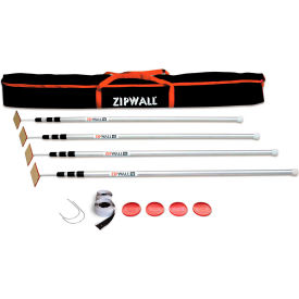 Spring Loaded Pole Kit, Stainless Steel, Silver - SLP4