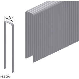 15.5GA 1/2" Crown 2" Length Galv. Steel Flooring Staple - Pkg of 5000