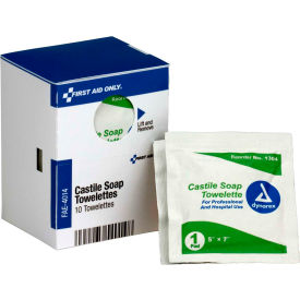 First Aid Only SmartCompliance Refill Castile Soap Wipes, 10/Box