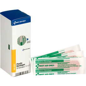 SmartCompliance Refill Adhesive Plastic Bandages, 3/4"X 3", 50/Box