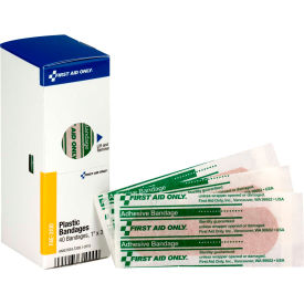 SmartCompliance Refill 1" X 3" Adhesive Bandages, Plastic, 40/Box