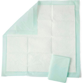 Deluxe Disposable Fluff and Polymer Underpads, 36" x 36", Green, 50/Case