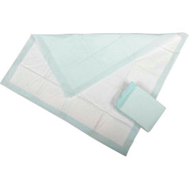 Premium Disposable Fluff and Polymer Underpads, 23" x 36", Green, 80/Case