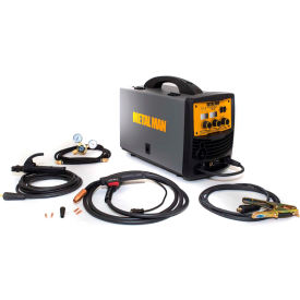 Metal Man Inverter Powered Multi-Process Welder, 10 ft Torch Length, 20 Amp Input