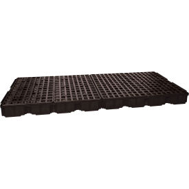 8 Drum Spill Containment Platform - Black with No Drain