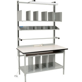60"W x 30"D ESD Laminate T-Mold Edge Packing Workbench
