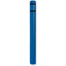 Bollard Cover 4.5"Dia. X 52" H, Blue/Black Tape