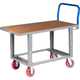 Work Height Platform Truck with Hardboard Top 24 x 48 Adj. Height