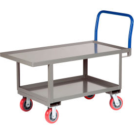 Work Height Platform Truck with Lower Shelf 30 x 48 Fixed Height