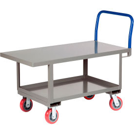 Work Height Platform Truck with Lower Shelf 30 x 48 Fixed Height