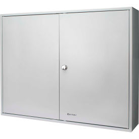 Key Lock Box w/ White Tags 32-1/4"W x 25-3/4"D x 10"H, Grey, Aluminum