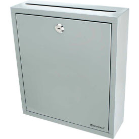 Multi Purpose Drop Box 11-1/2"W x 3-1/2"D x 13"H, Gray