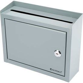 Multi Purpose Drop Box 9-3/4"W x 3"D x 7-3/4"H, Gray