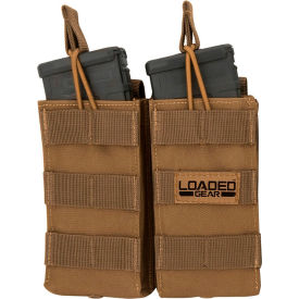 BI13002 Loaded Gear CX-850 Double Mag Pouch, Tan
