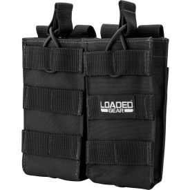 BI13000 Loaded Gear CX-850 Double Mag Pouch, Black
