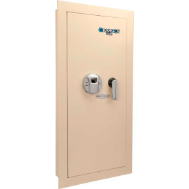 Left Opening Biometric Wall Safe - 15-1/2"W x 4"D x 31-1/2"H, 0.82 Cubic Ft.