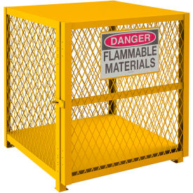 Vertical Cylinder Storage Cabinet EGCVC4-SC-50 Self Close, Holds 4 50 Lb. Cylinders