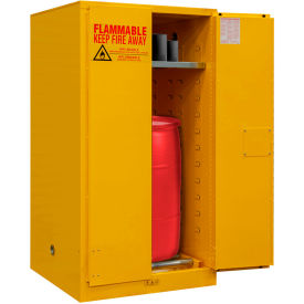 Durham Flammable Drum Cabinet 55 Gallon Manual Close Door - 34"W x 34"D x 65"H