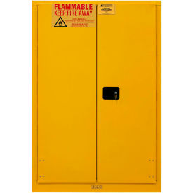 Durham Flammable Cabinet 30 Gallon Manual Close Door - 43"W x 12"D x 65"H