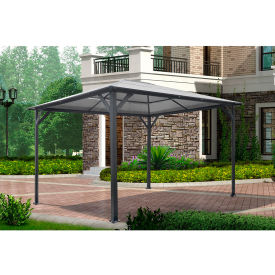 Hanover Gazebo, 117"L x 156"W x 99"H, Dark Gray