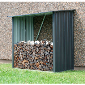 Galvanized Steel Shed, 35"L x 64-1/10"W x 60-3/5"H, Dark Gray