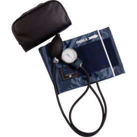 Precision Series Aneroid Sphygmomanometer BP Monitor, Large Adult Size, Blue