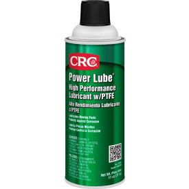 Power Lube Industrial High Performance Lubricant w/PTFE, 11 Oz, Aerosol, Petroleum Solvent