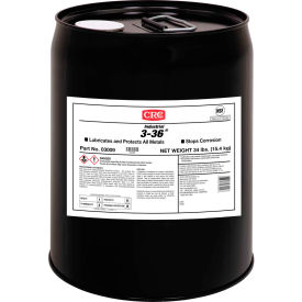 CRC 3-36 Multi-Purpose Lubricant & Corrosion Inhibitor, 5 Gallon, Pail, Petroleum