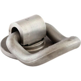 B52 Weld-On Forged 360 degree Rotating 1" D-Ring with 55 degree Angle - Gray