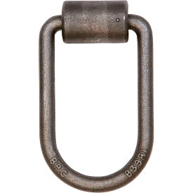 Weld-On Forged 1/2" D-Ring with Integral Bracket - Gray