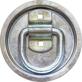 Bolt-On Forged 1/2" D-Ring with Recessed Pan - Gray