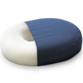 Contoured Foam Ring Donut Seat Cushion, 14" x 12-1/2" x 3", Navy