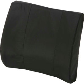 Standard Lumbar Back Support Cushion, 14" x 13", Black