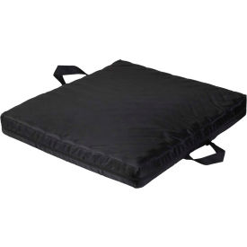 Gel Foam Seat Cushion, 18" x 20" x 2-1/2", Black