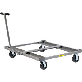 Pallet Dolly with T-Handle & Load Retainers - Open Deck 48 x 48