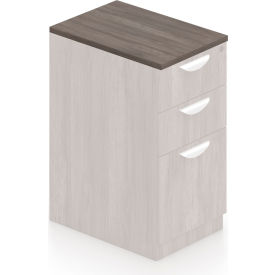 Pedestal Top in Artisan Gray - Executive Modular Furniture