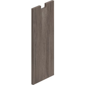 Half End Panel, 12"W x 1"D x 28"H, Artisan Gray